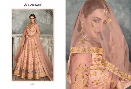 Aashirwad Kaira Net Embroidered Wedding Salwar Suits Catalog